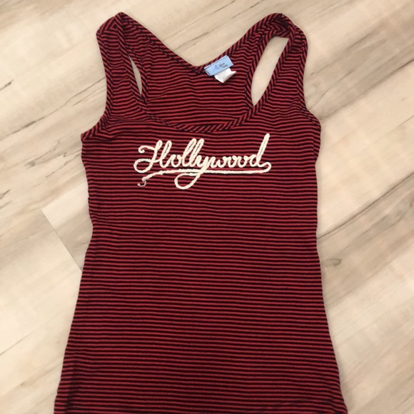 Embroidery Hollywood stoped Tank Top - Picture 2 of 3